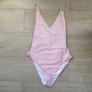 Abercrombie & Fitch Pink Stripped One Piece
